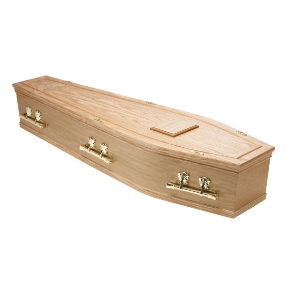 UK Style Paulownia Coffin Eco-friendly Traditional Coffins high quality